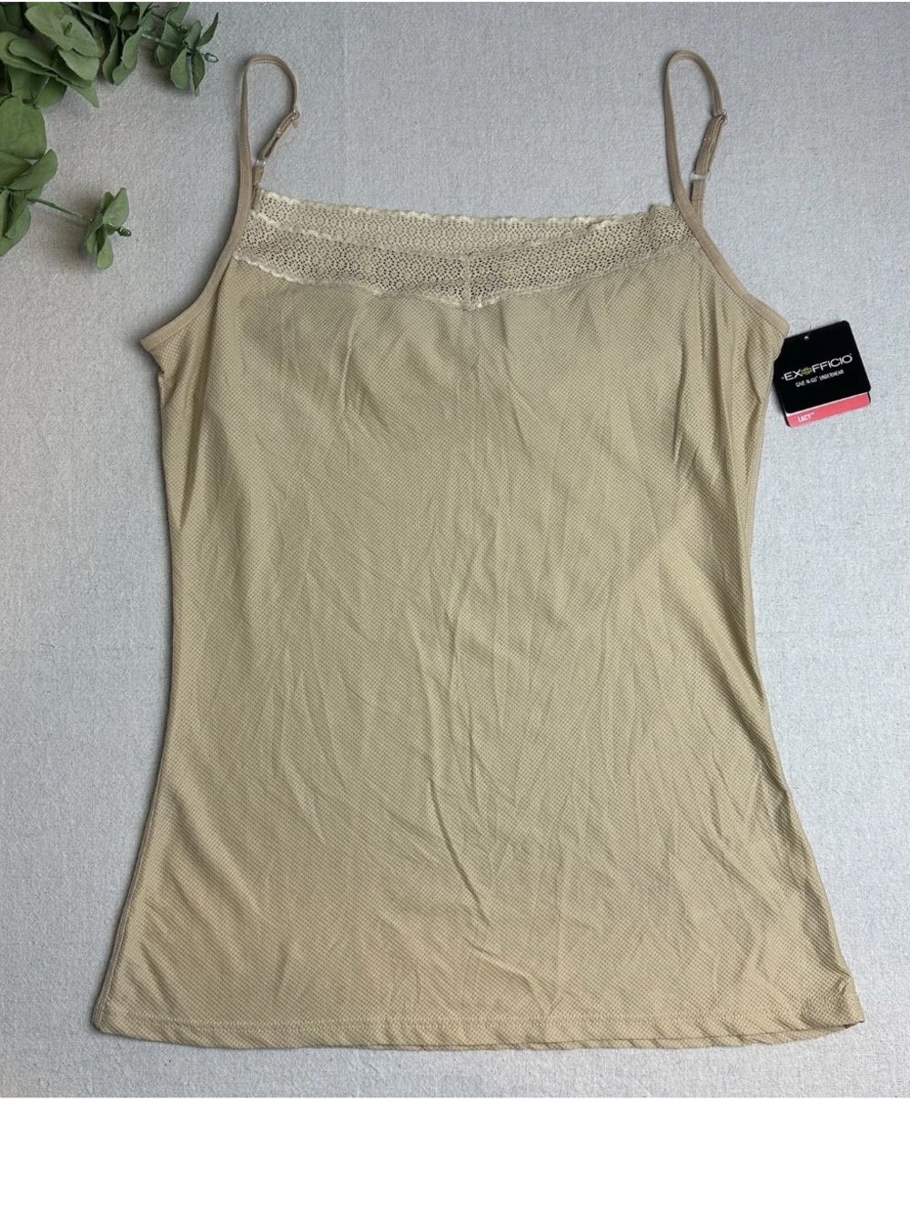 ExOfficio Give N Go Lacy Cami Quick Dry Travel Tank Nude Shelf Bra